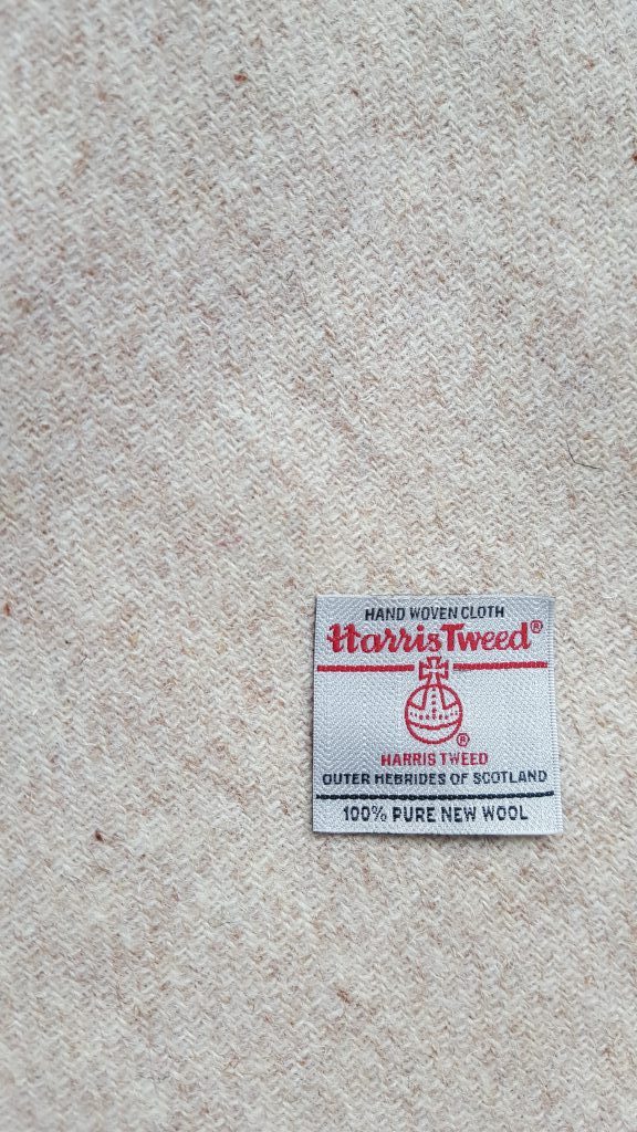 Cream Oatmeal Harris Tweed Cushion