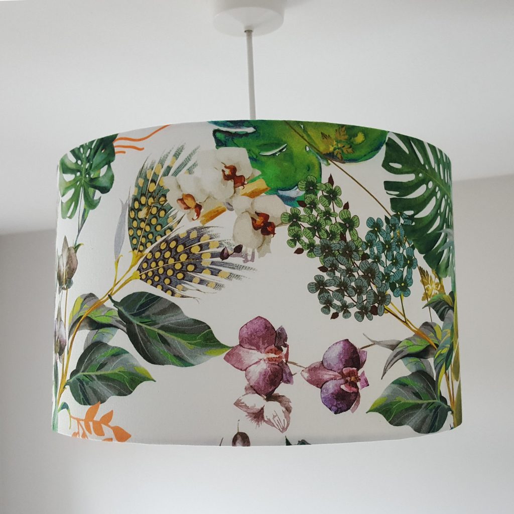 30cm D Hibiscus floral ceiling lamp shade