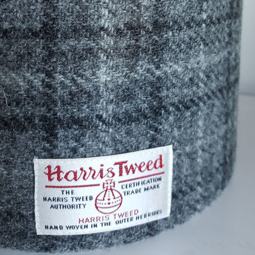 Grey Checked Harris Tweed Lampshade