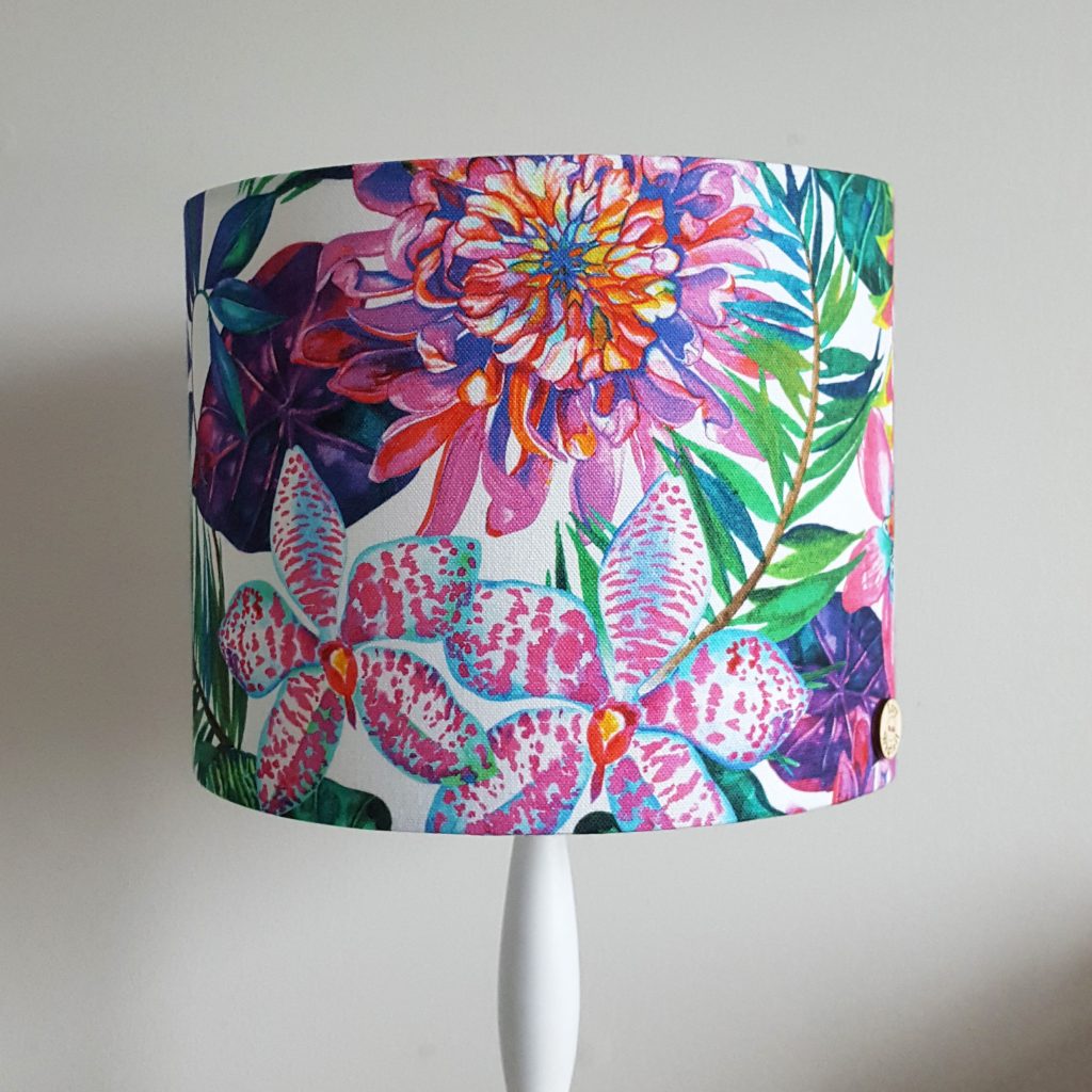 20cm Pink orchid lampshade