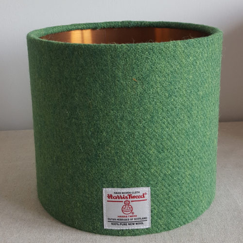 mid green copper lined lampshade