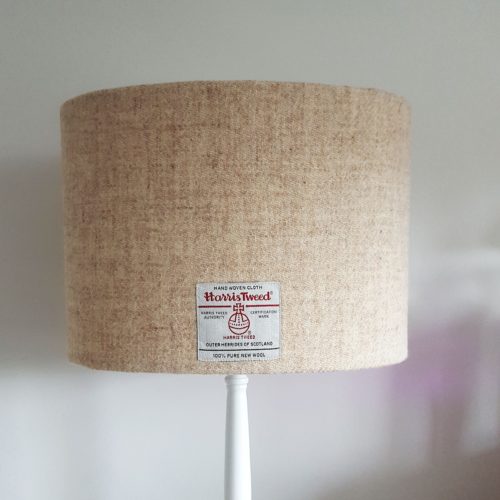 Oatmeal Oval 30cm on lamp