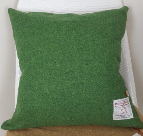 Mid Green Harris Tweed Cushion