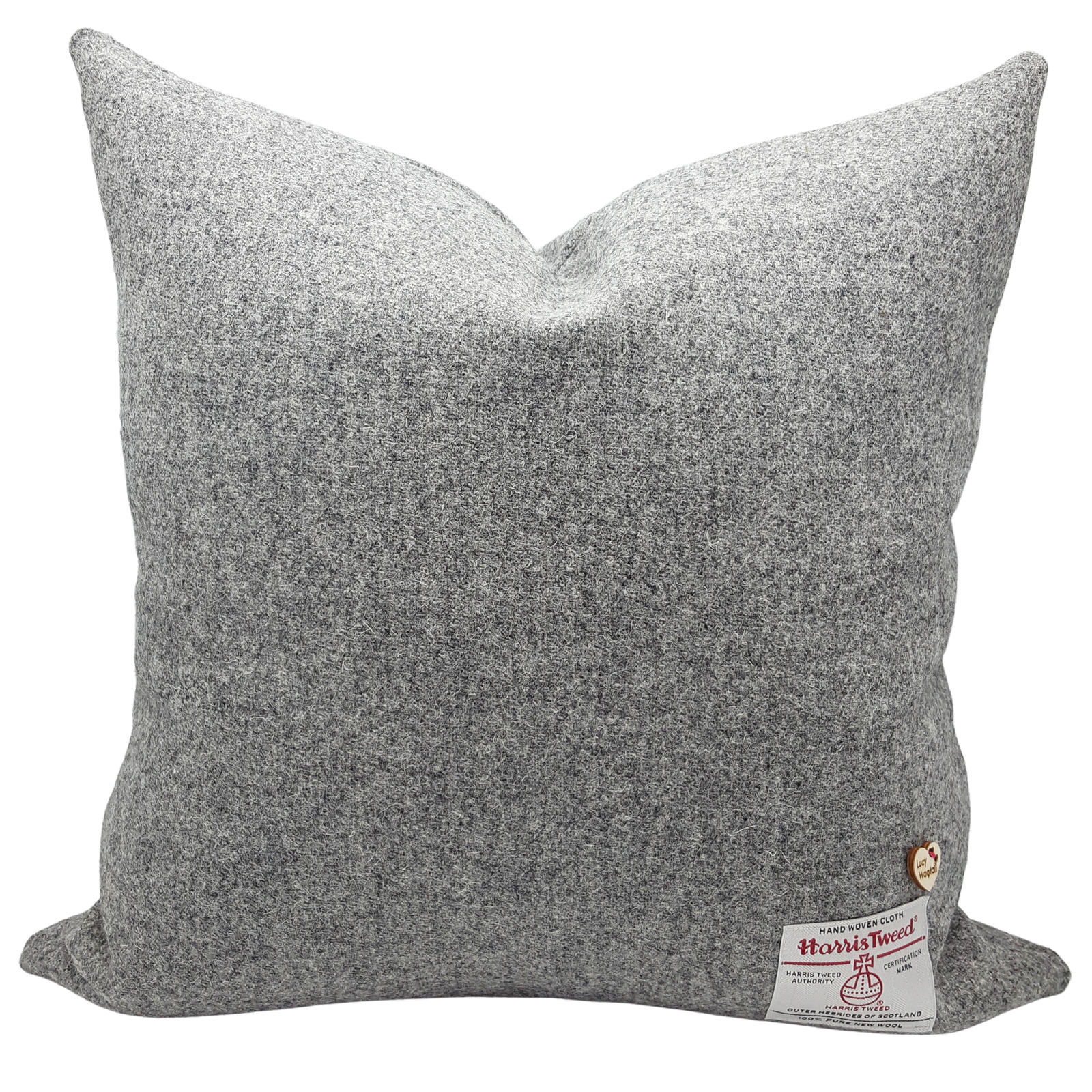 Mid Grey Harris Tweed Cushion Cover