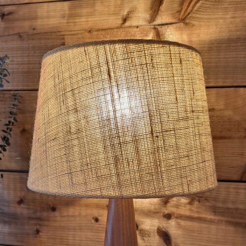 Natural Hessian Empire Shaped Lampshade with clear lining - 25cm