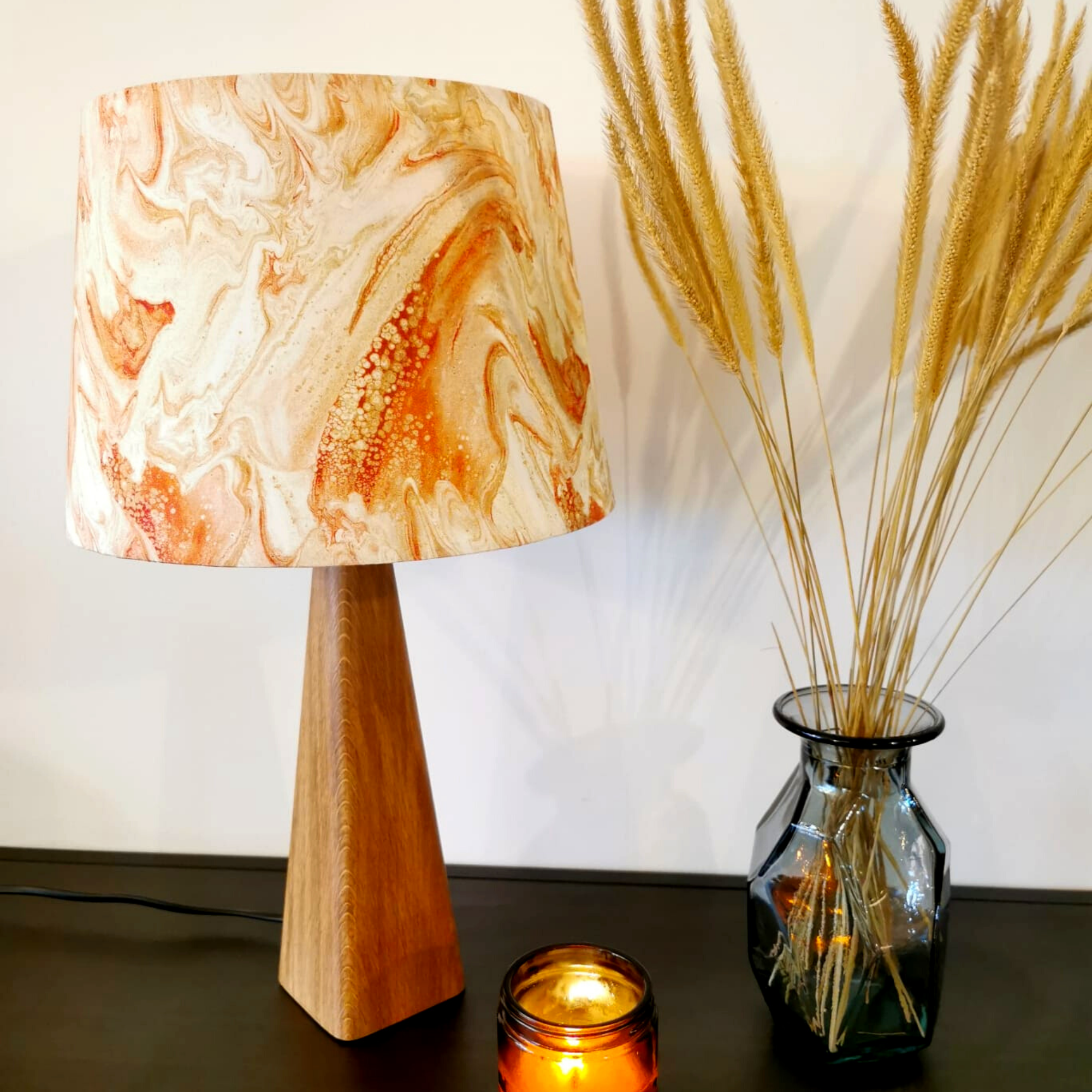 Empire rose gold marble lampshade with Eco-friendly option