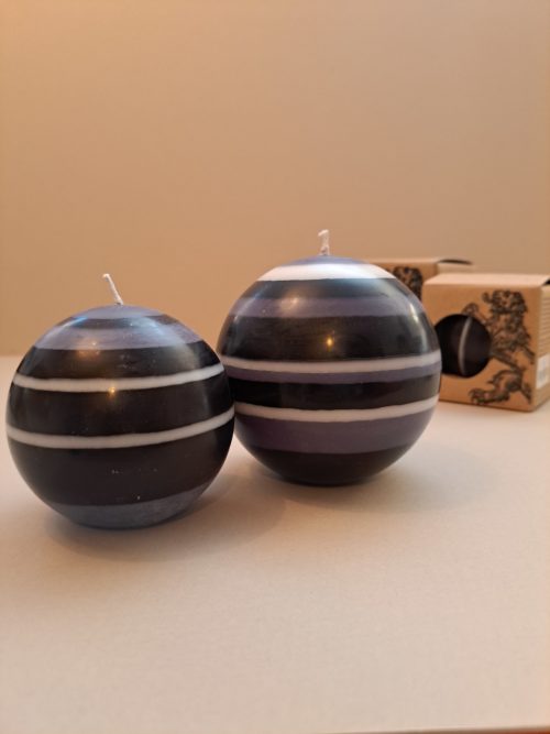 Striped Ball Candles