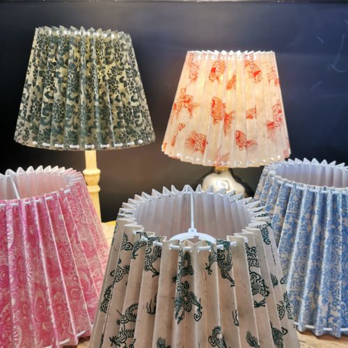 Collection of Eco Friendly Pleated Lampshades