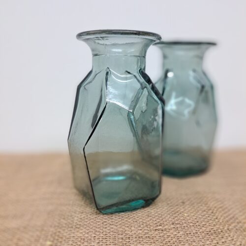 Small Glass Origami Vase