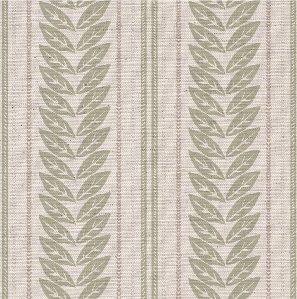 Flat Leaf Stripe - Sage