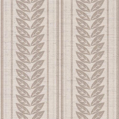 Flat Leaf Stripe Fabric - Sand