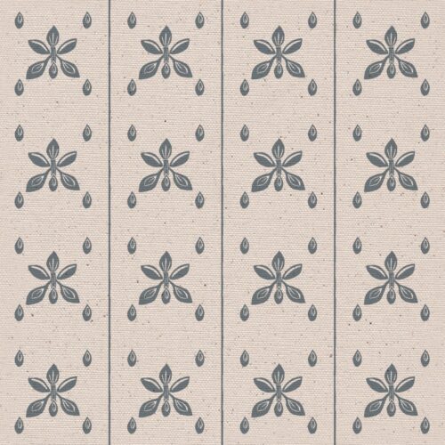 Fabric by Lucy Wagtail Seedlings Blue