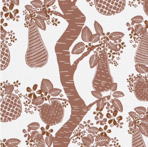 Russet Orchard Fruits Fabric Swatch Pos
