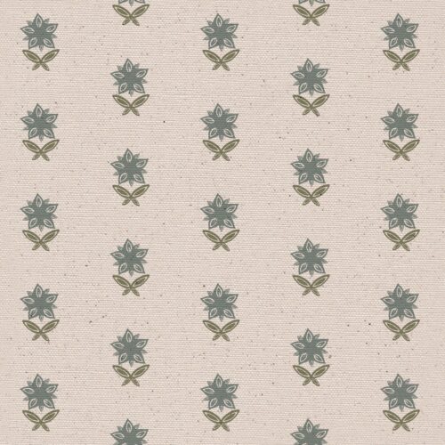 Beatrix Fabric by Lucy Wagtail in Bleu