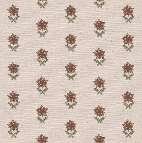 Beatrix Fabric by Lucy Wagtail in Nutmeg