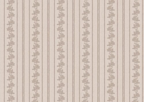 Simple Sunflower Fabric Collection - Sun Stripe in Natural by Lucy Wagtail