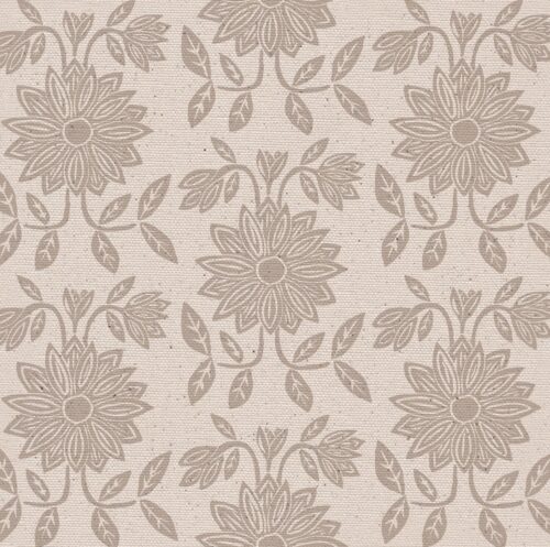 Sunflower Posy Fabric in Natural