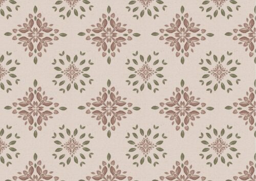 Cottage Garden fabric by Lucy Wagtail Blush Pink