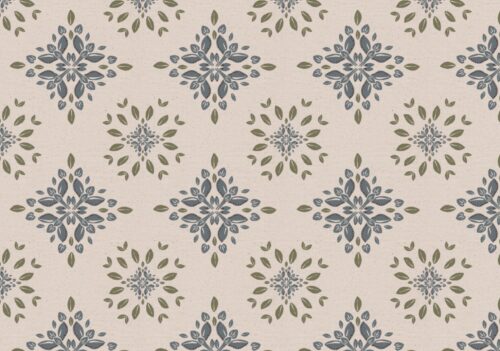 Cottage Garden fabric by Lucy Wagtail Blue