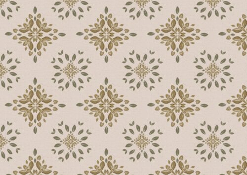 Cottage Garden fabric by Lucy Wagtail Gold