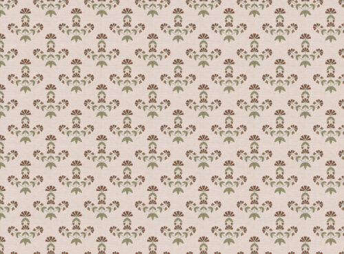 Edith fabric in Autumn colour way by Lucy wagtail