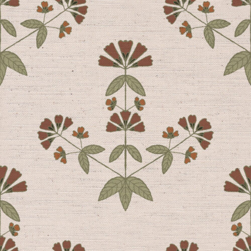 Edith fabric in Autumn colour way by Lucy Wagtail
