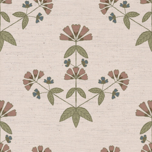 Edith fabric in Summer colour way by Lucy wagtail
