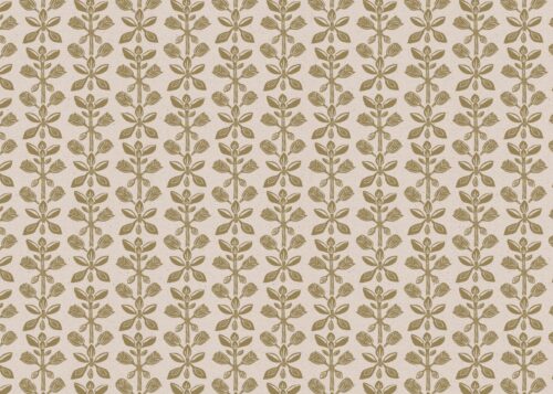 Hilda fabric by Lucy Wgtail Interiors Gold