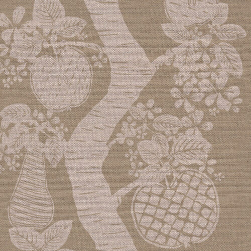 Orchard Fruits Fabric by Lucy Wagtail in Natural