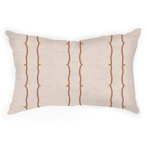 Beatrix Stripe Cushion in Marmalade 50cm x 35cm
