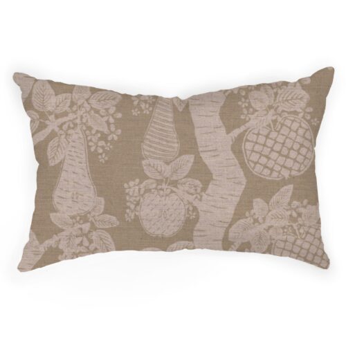 Orchard Fruits Cushion in Natural 50cm x 35cm