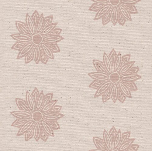 Sunflower Fabric in Rose by Lucy Wagtail Interiors