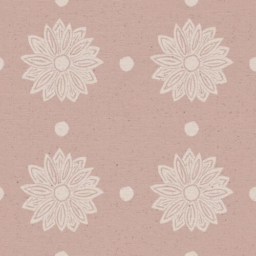 Sunflower Spot Fabric in Rose by Lucy WAgtail