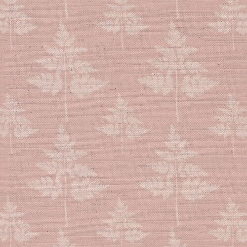 Country Lane Leaf Fabric in Rose by Lucy Wagtail Interiors