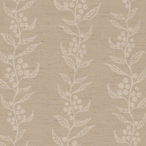 Winter Berries Fabric in Oatmeal by Lucy Wagtail Interiors