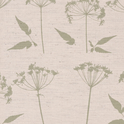 Country Lane Forage fabric in Pastel Green by Lucy Wagtail Interiors