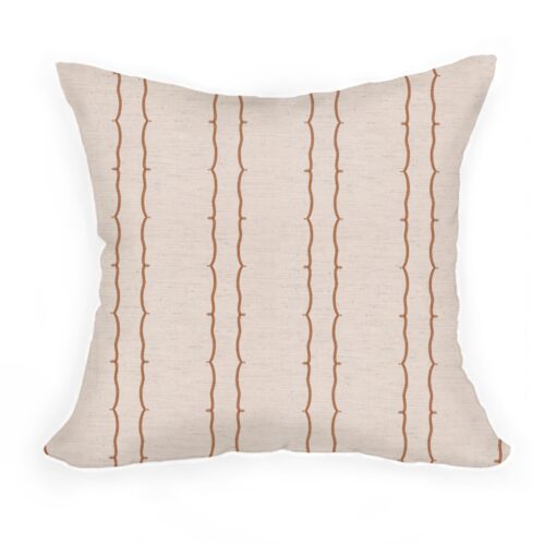 BEatrix Stripe Cushion in Marmalade 50cm x 35cm