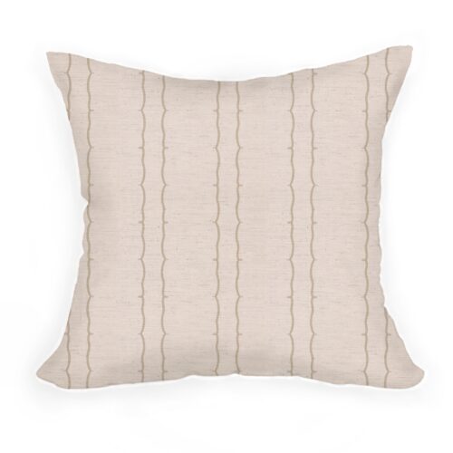 Beatrix Stripe Cushion 45cm in Oatmeal