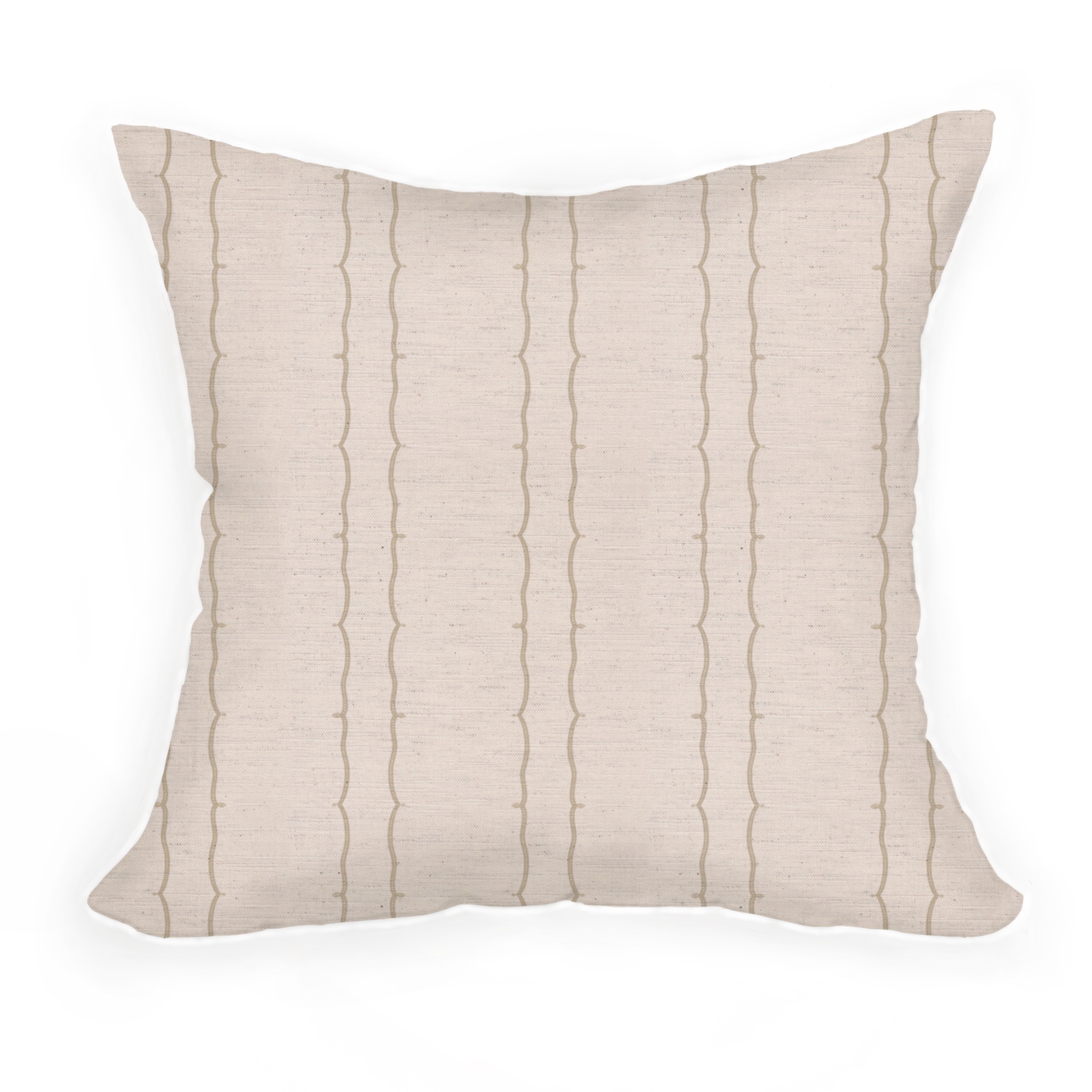 Beatrix Stripe Cushion in Oatmeal
