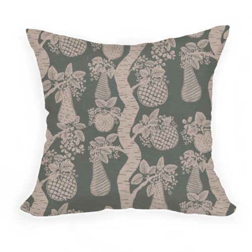 Orchard Fruits Cushion in Blue 45cm