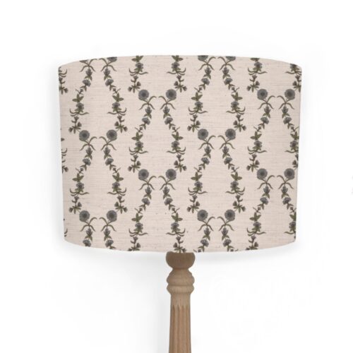 Lampshade in Petite Evelyn in Blue by Lucy Wagtail Interiors