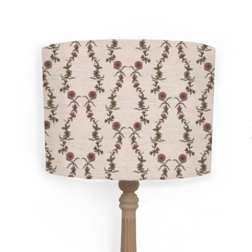 Lampshade in Petite Evelyn in Pink by Lucy WAgtail Interiors