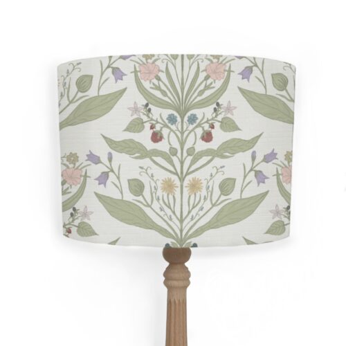 Petite Late Summer Ramble Lampshade in Dawn by Lucy Wagtail Interiors