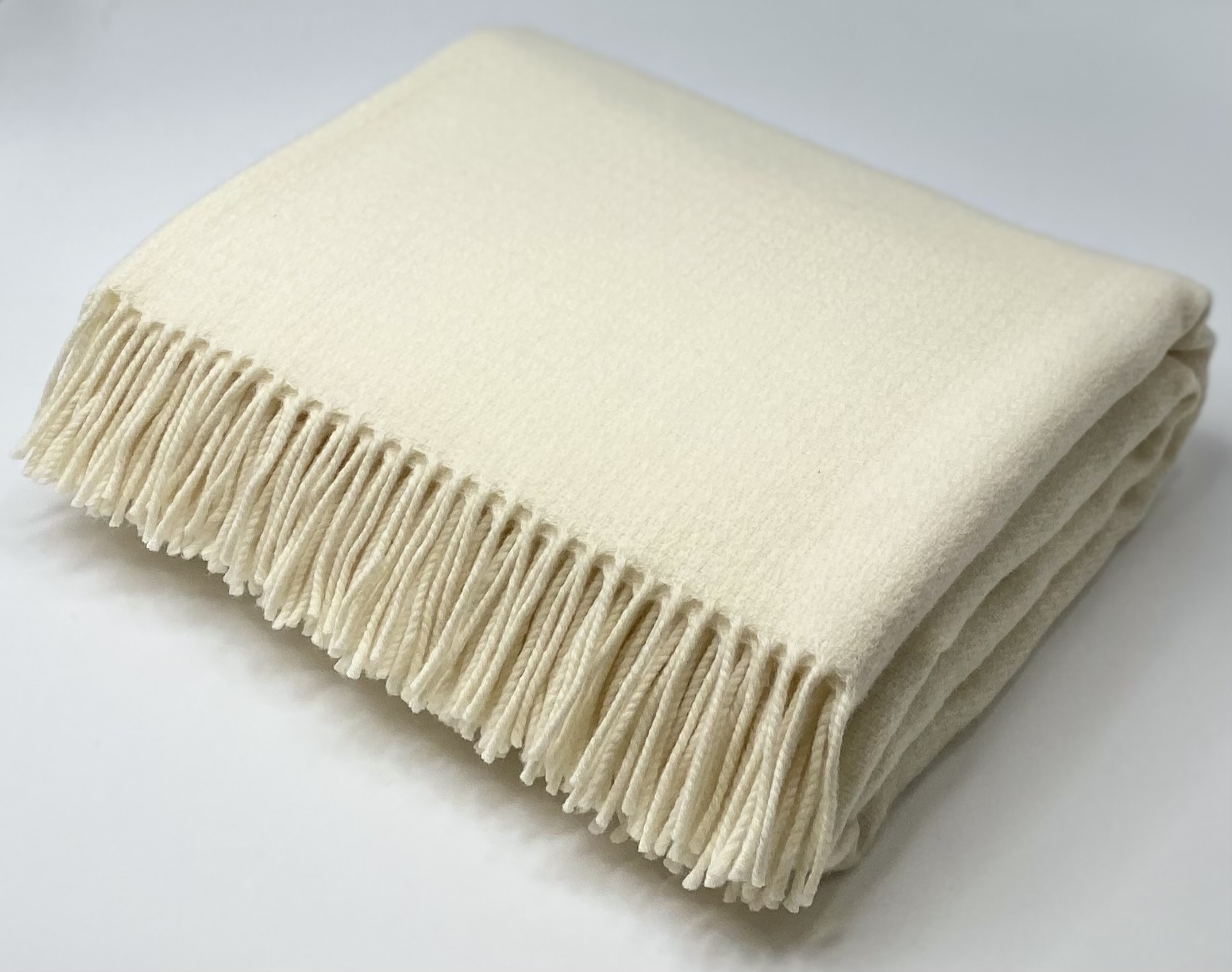 Clova Throw Blanket in Snowcap – Extra Long by The Isle Mill
